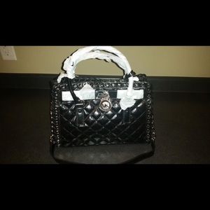 MichaelKors Hippie Grommet Quilted Leather Bag NWT